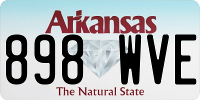 AR license plate 898WVE