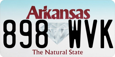 AR license plate 898WVK