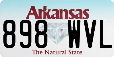 AR license plate 898WVL