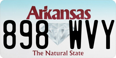 AR license plate 898WVY