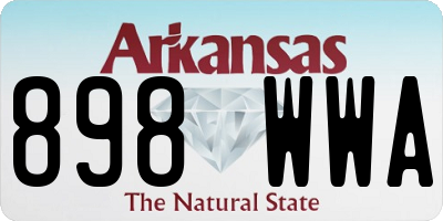 AR license plate 898WWA