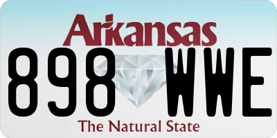 AR license plate 898WWE