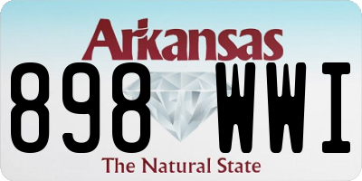 AR license plate 898WWI