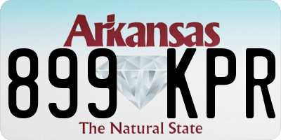 AR license plate 899KPR