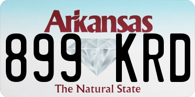 AR license plate 899KRD