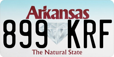 AR license plate 899KRF