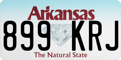 AR license plate 899KRJ