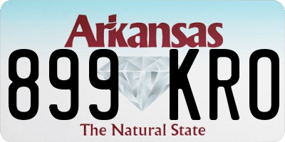 AR license plate 899KRO