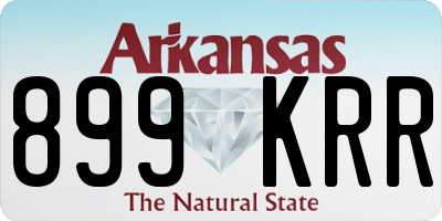 AR license plate 899KRR