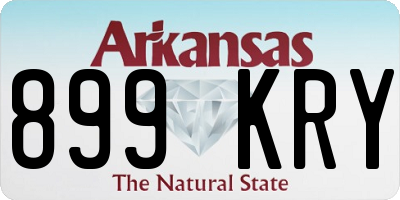 AR license plate 899KRY