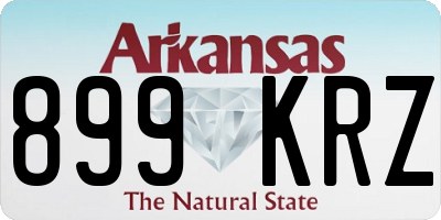 AR license plate 899KRZ