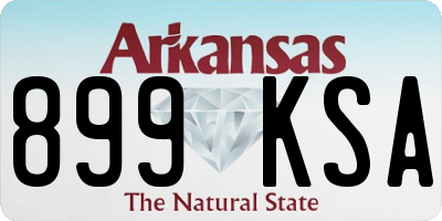 AR license plate 899KSA