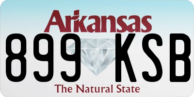 AR license plate 899KSB