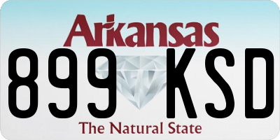AR license plate 899KSD