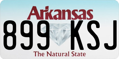 AR license plate 899KSJ
