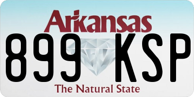 AR license plate 899KSP