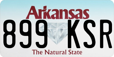 AR license plate 899KSR