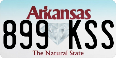 AR license plate 899KSS