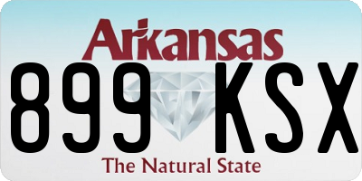 AR license plate 899KSX