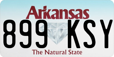 AR license plate 899KSY