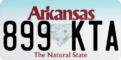 AR license plate 899KTA