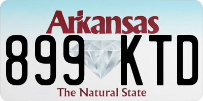 AR license plate 899KTD