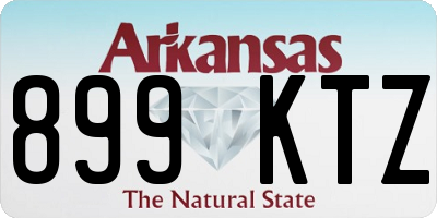AR license plate 899KTZ