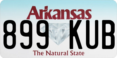 AR license plate 899KUB