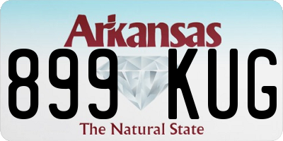 AR license plate 899KUG