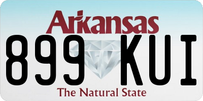 AR license plate 899KUI