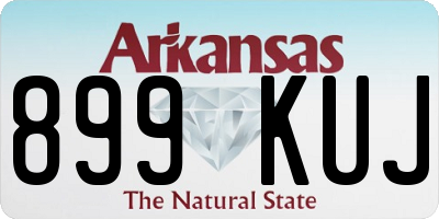 AR license plate 899KUJ