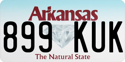 AR license plate 899KUK