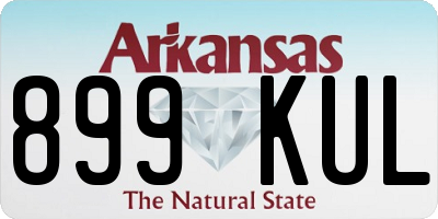 AR license plate 899KUL
