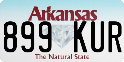 AR license plate 899KUR