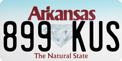 AR license plate 899KUS