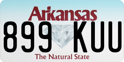 AR license plate 899KUU