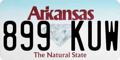 AR license plate 899KUW
