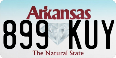 AR license plate 899KUY