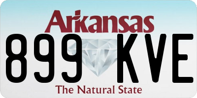 AR license plate 899KVE