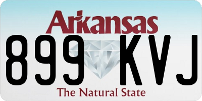 AR license plate 899KVJ