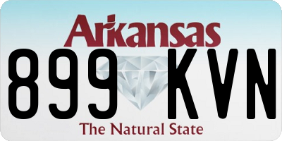 AR license plate 899KVN