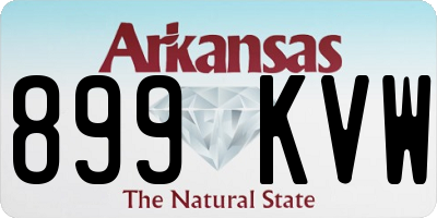 AR license plate 899KVW