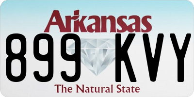 AR license plate 899KVY