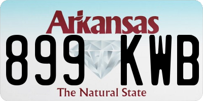 AR license plate 899KWB