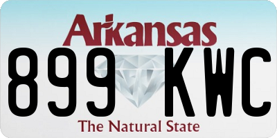 AR license plate 899KWC