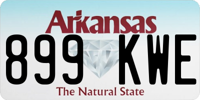 AR license plate 899KWE