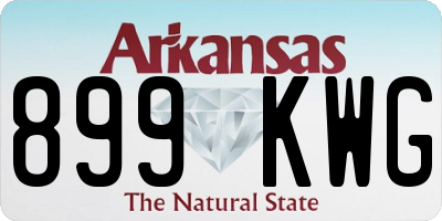 AR license plate 899KWG