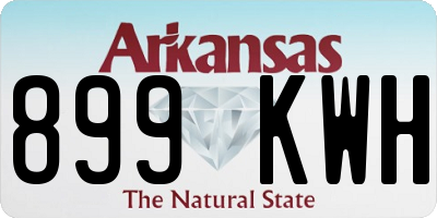 AR license plate 899KWH