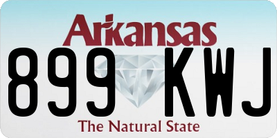 AR license plate 899KWJ