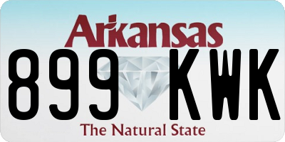 AR license plate 899KWK